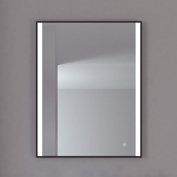 Speil Loevschall Nyborg med Ramme Sort Matt