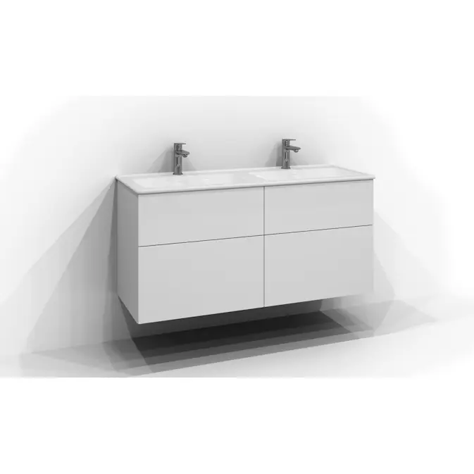 Tvättställsskåp Svedbergs Poem Plan med 4 Lådor