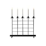 Adventstake Gnosjö Konstsmide 5 Lys Metall Sort