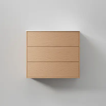 Tvättställsskåp INR Terra Solid med 3 Lådor