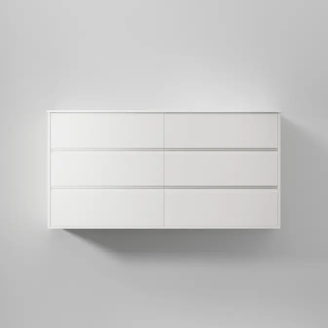 Tvättställsskåp INR Terra Grip Dubbel med 6 Lådor