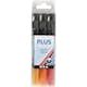 Tusj Creativ Company Plus Color Ass Farger 14,5 cm Strek 1-2 mm 3 Stk