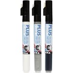 Tusj Creativ Company Plus Color Mixade Farger 14,5 cm Strek 1-2 mm 3 St/1 Pk