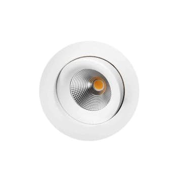 Downlight Gelia LED 9W Hvit IP44 Warmdim Roterbar 360° Inkl Drivdon