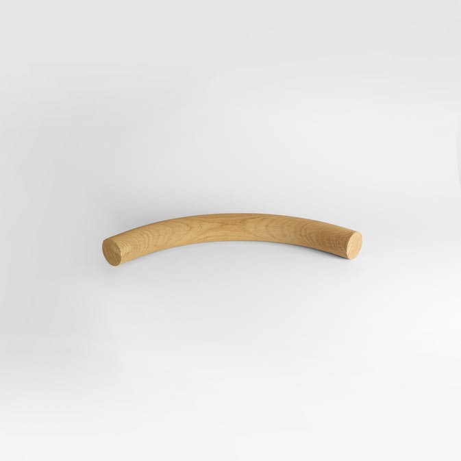 Hjørnebøy Herrljunga Ledstångsfabrik Stigende Ubehandlet Eik