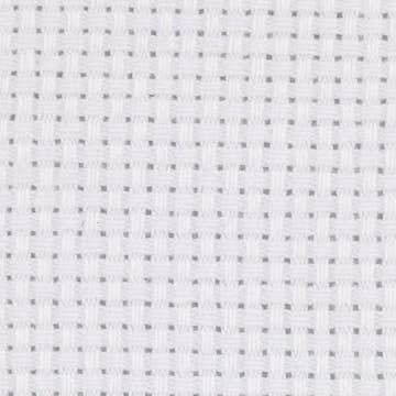 Broderistoff Creativ Company Aida Str 50x50 cm 43 Ruter pr 10 cm 1 stk Hvit