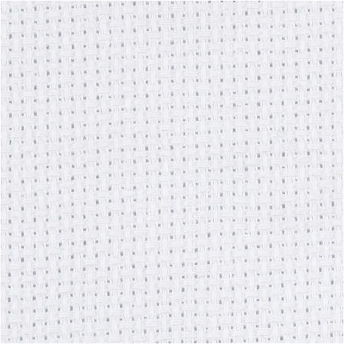 Broderistoff Creativ Company Aida 150 cm 70 Ruter pr 10 cm 3 m/ 1 stk Hvit