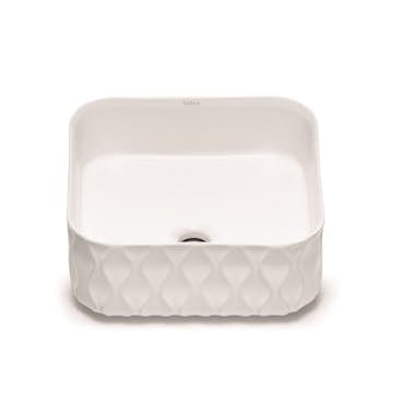 Porselensservant Bathco Sand Waves Kvadratisk