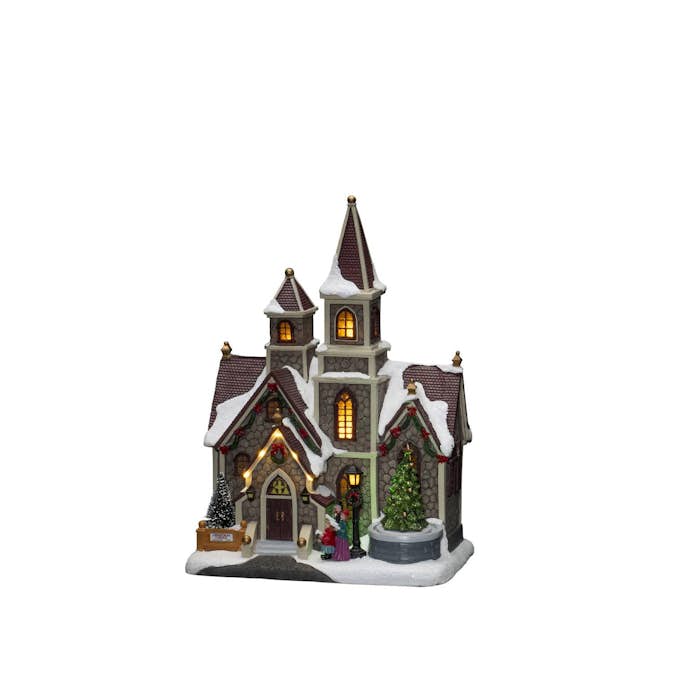 Juleby Gnosjö Konstsmide B/O Mekanisk LED Kirke