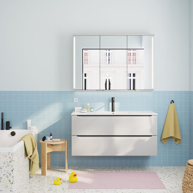 Speilskap Linn Bad Sogn med Integrert Belysning 120 cm