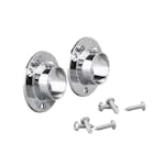 Holder Elfa for Garderobestang Vegg/Vegg 2-pk