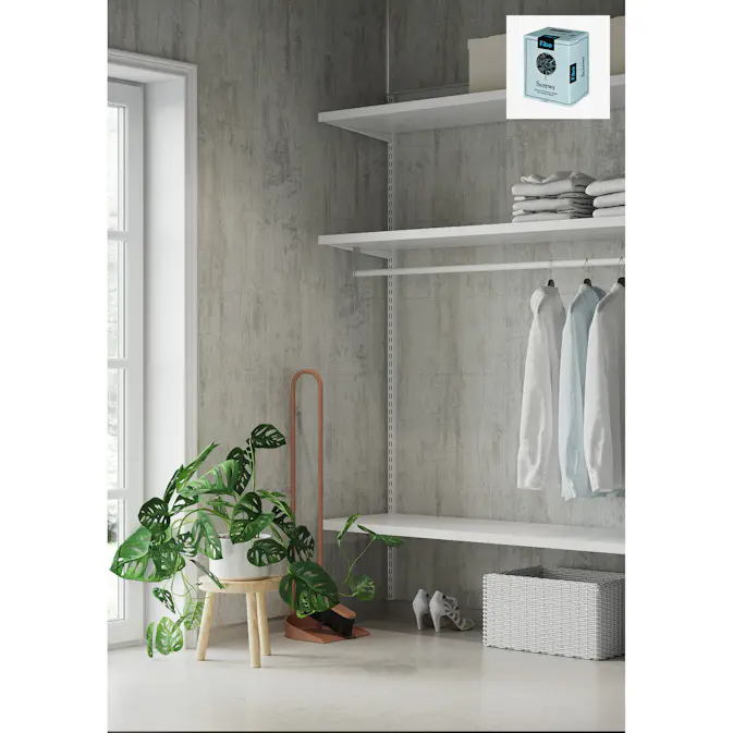 Baderomspanel Fibo 2898 M63 Shabby Chic med Monteringsskruer