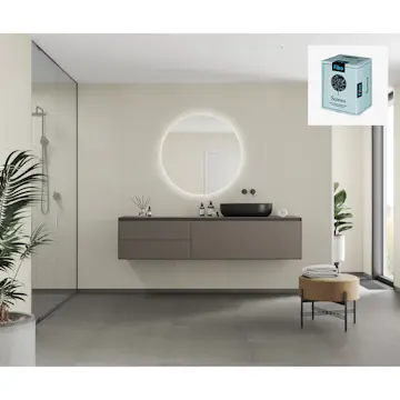 Baderomspanel Fibo 5342 M66 EM Sahara med Monteringsskruer