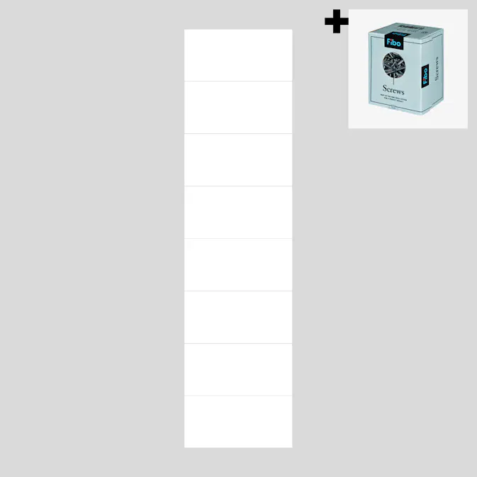 Baderomspanel Fibo 3091 M63 Denver White med Monteringsskruer