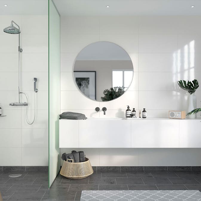 Baderomspanel Fibo 3091 M63 Denver White