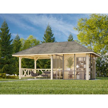 Hagestue Palmako Bianca 16,6 m2 Sett 204 Slide