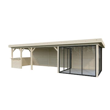 Hagestue Palmako Lenna 24,9 m2 Set 416 Slide