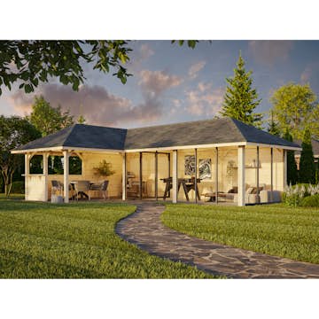 Hagestue Palmako Bianca 33,2 m2 Sett 221 Slide