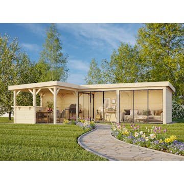 Hagestue Palmako Lenna 33,2 m2 Set 420 Slide