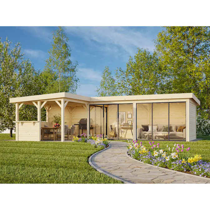 Hagestue Palmako Lenna 33,2 m2 Set 420 Slide