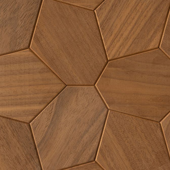 Veggpanel Emotionwood Hexagon