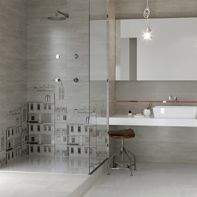 Flis Cersanit City Light Lysgrå Matt 30x60 cm