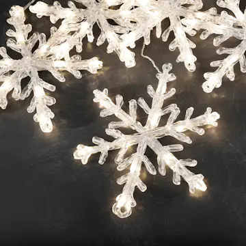 Lysslenke Gnosjö Konstsmide Snøfnugg 60L Varmhvit LED