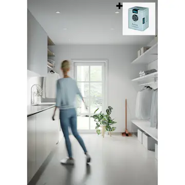 Baderomspanel Fibo 110 White Silk med Monteringsskruer