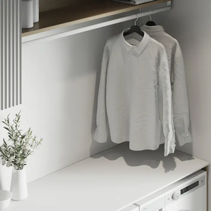 Baderomspanel Fibo 110 White Silk