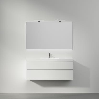 Möbelpaket INR Viskan Grip med Spegel Feel, Grepplist och Tvättställ med 2 lådor