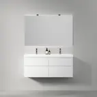 Möbelpaket INR Viskan Grip med Spegel Feel, Grepplist och Tvättställ med 4 Lådor