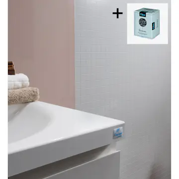 Baderomspanel Fibo 5091 M0303 Athen White med Monteringsskruer