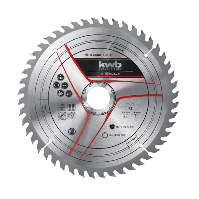 Sirkelsagblad KWB Ø210x30 T48