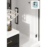 Baderomspanel Fibo 1091 M10 Rhodos White med Monteringsskruer