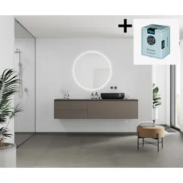 Baderomspanel Fibo 5091 M6015 Athen White med Monteringsskruer