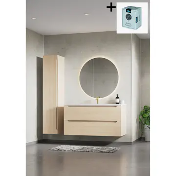 Baderomspanel Fibo 8054 M6040 Lentini Light med Monteringsskruer