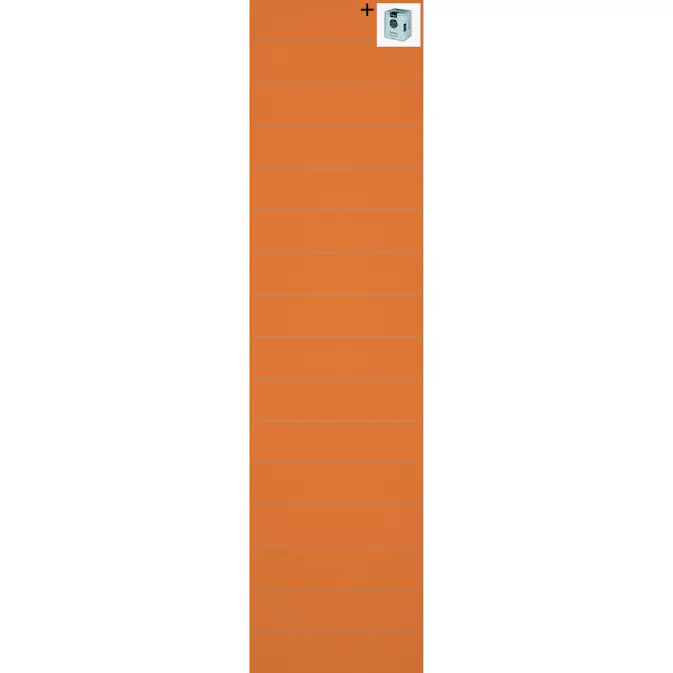 Baderomspanel Fibo 2122 M6015 Orange med Monteringsskruer