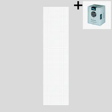 Baderomspanel Fibo 3091 M0303 Denver White med Monteringsskruer