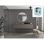 Baderomspanel Fibo 4054 M6015 Antracite med Monteringsskruer