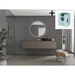 Baderomspanel Fibo 4054 M6030 Antracite med Monteringsskruer