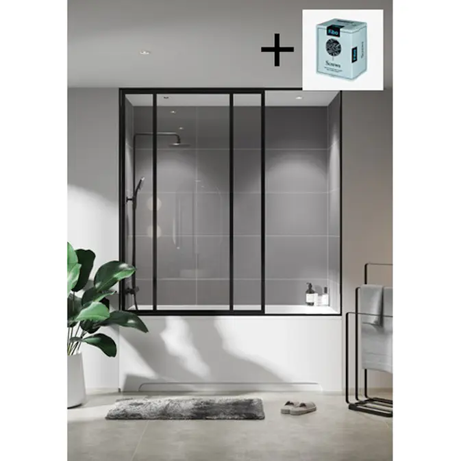 Baderomspanel Fibo 0089 M6040 Aberdeen med Monteringsskruer