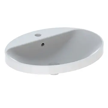 Tvättställ Geberit Variform 600 mm Infälld Ovalt Kanthylla