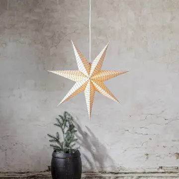 Adventstjerne Star Trading Cotton Prikk