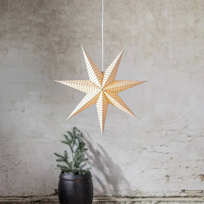 Adventstjerne Star Trading Cotton Prikk