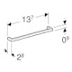 Handtag Ifö Elegant 137 mm