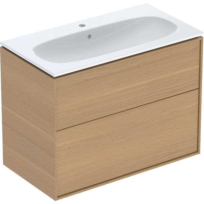 Servantskap Ifö Sense Art Smal Design 90 med 2 Skuffer