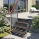 Hagetrapp Dolle Gardentop Trimax med Nordic Rekkverk