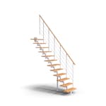 Plassbesparende Trapp Dolle Boston Eik Rett