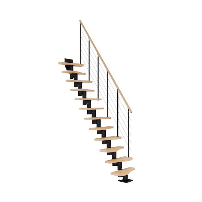 Plassbesparende Trapp Dolle Basel Bøk Shape6