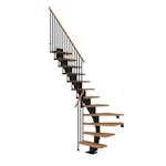 Plassbesparende Trapp Dolle Frankfurt Eik Oljet 1/4-Sving Classic III